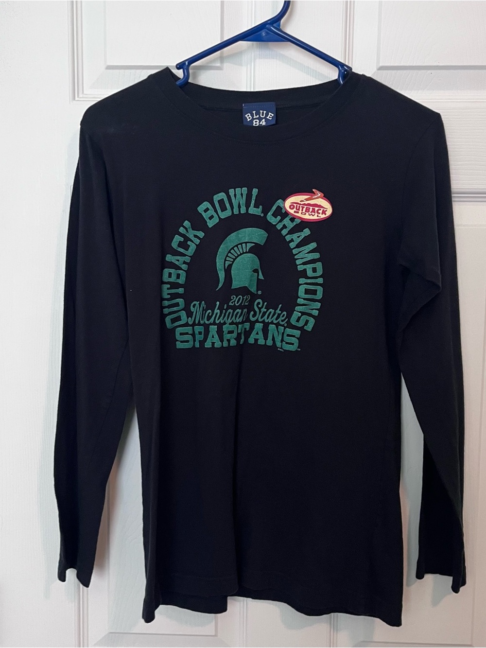 Michigan State Spartans 2012 Outback Bowl Long Sleeve Large Womens Black Large L